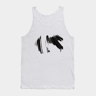 Abstract Black Tank Top